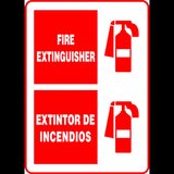 Sign fire extinguisher extintor de incendios